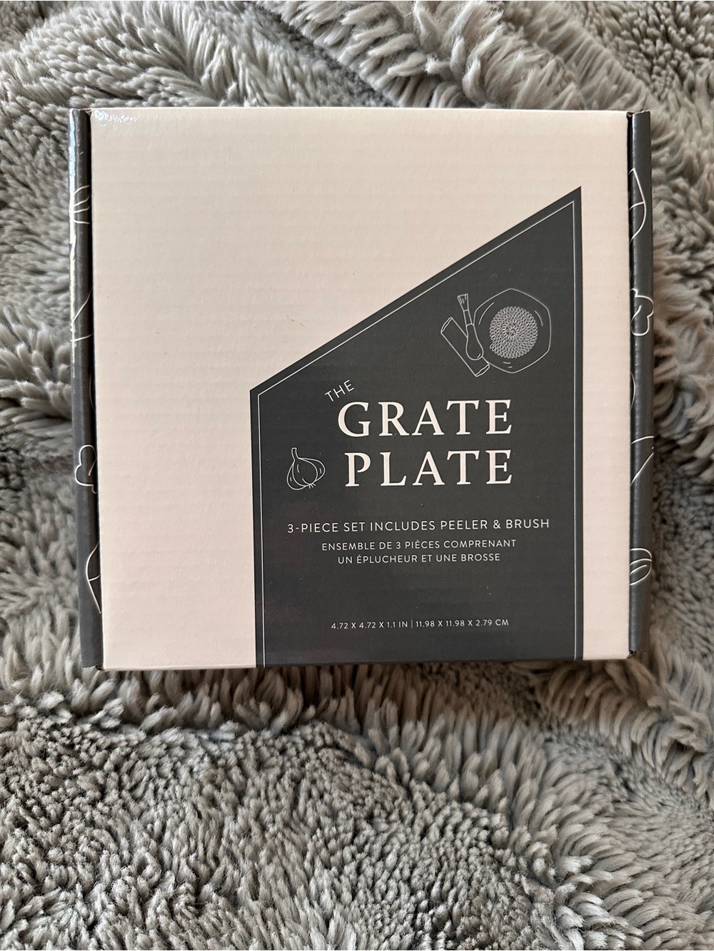 The Grate Plate 3-Piece Kitchen Grater Set - Dark Green